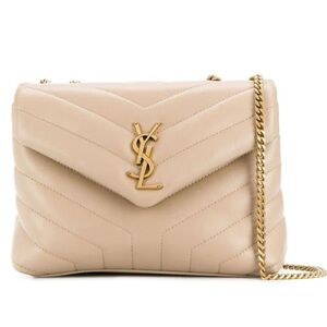 Saint Laurent Small Loulou Chain Leather Shoulder Bag